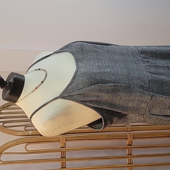 Wild Fable black and white checkered plaid jumpsuit romper wide leg XXL - Picture 4 of 14